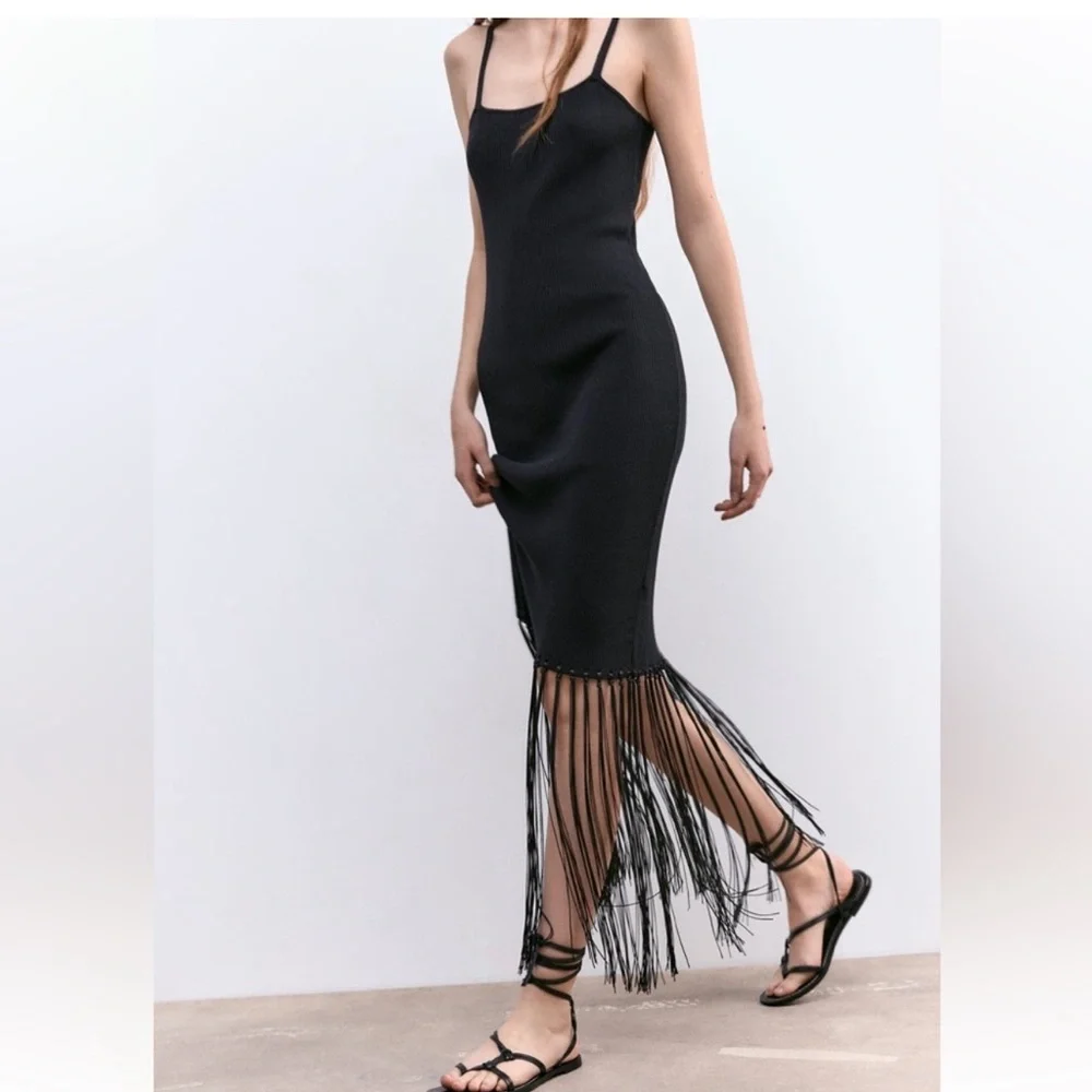 Zara knit flapper dress nwt - Picture 1 of 10